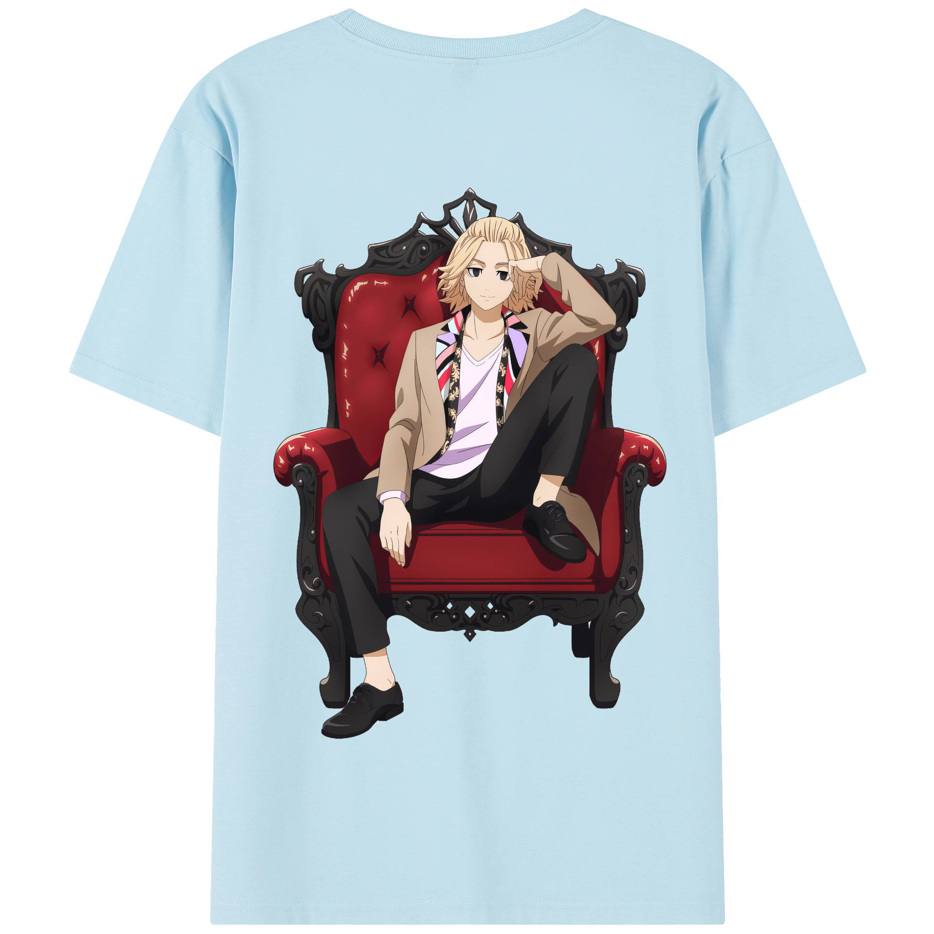 （画像用） 東京リベンジャーズ Tokyo Revengers 綿100％半袖Tシャツ（背面プリント）